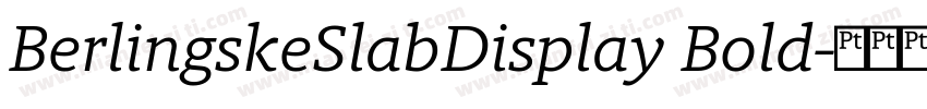 BerlingskeSlabDisplay Bold字体转换